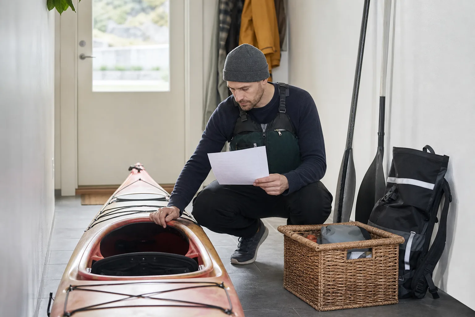 Hyra ut kajak i svensk vardagsmiljö