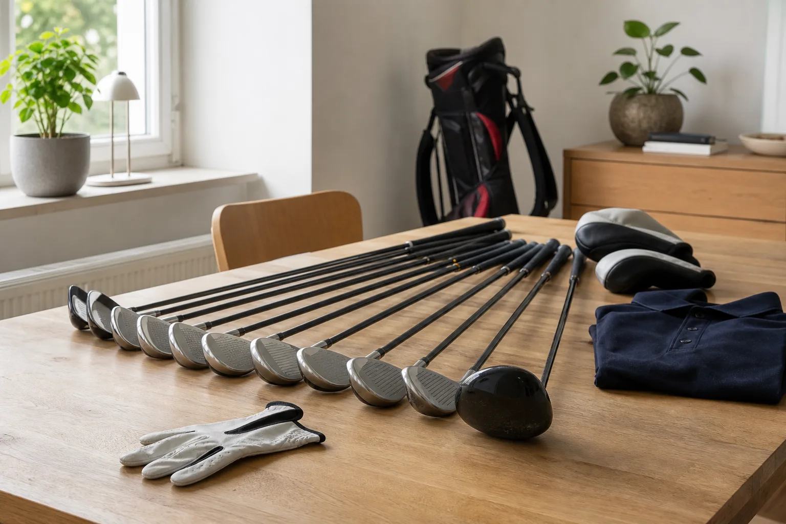 Sälja golfklubbor i svensk vardagsmiljö